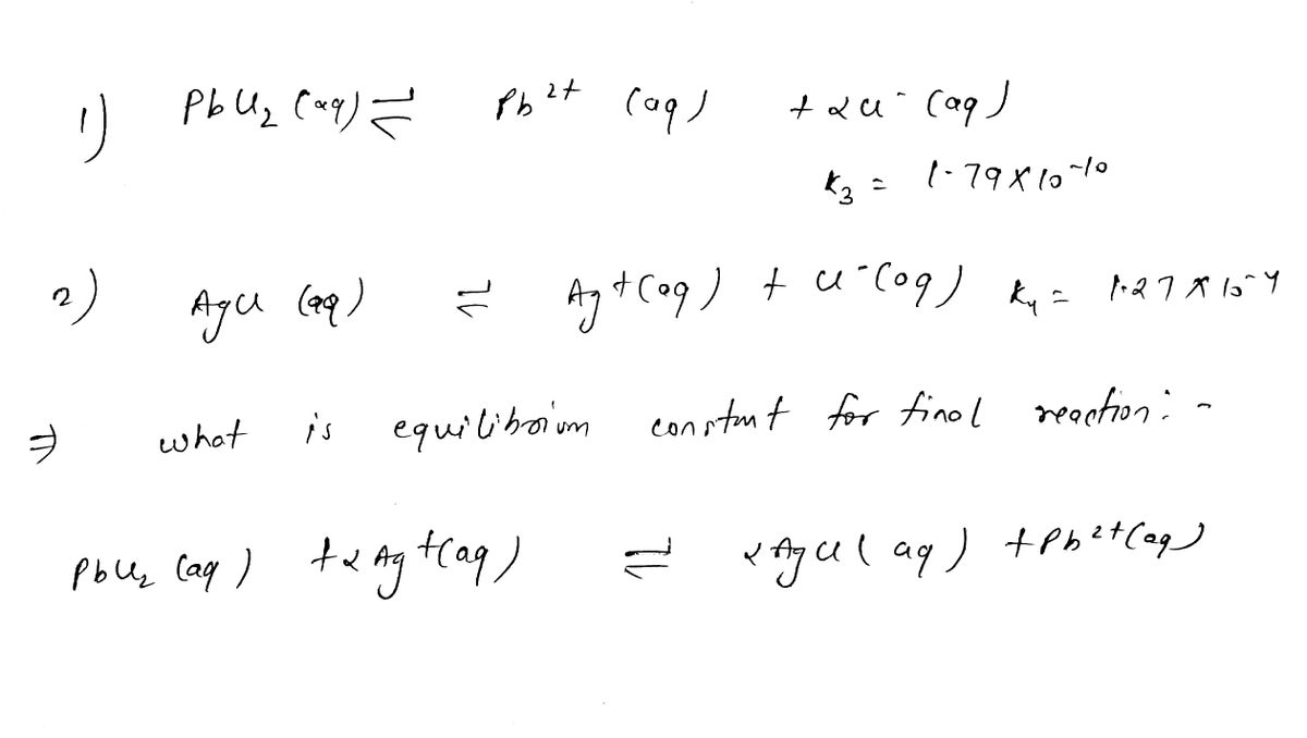 Chemistry homework question answer, step 1, image 1